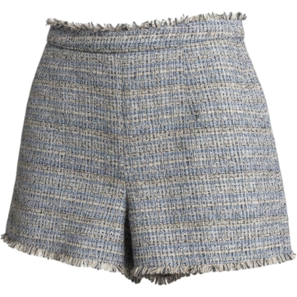 Cinq a Sept Coronado Frayed Hem High Waisted Shorts Size 8 Z012020786Z